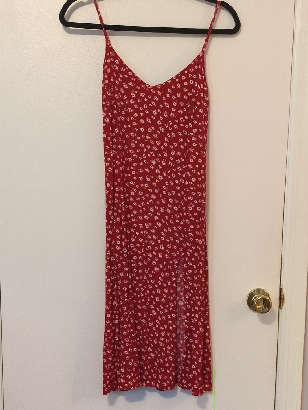 Reformation Crimini Red Floral Slip Dress